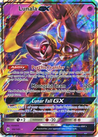 Lunala GX (66/149) (Jumbo Card) [Sun & Moon: Base Set] | Shuffle n Cut Hobbies & Games