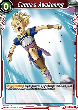 Cabba's Awakening (BT1-027) [Galactic Battle] | Shuffle n Cut Hobbies & Games