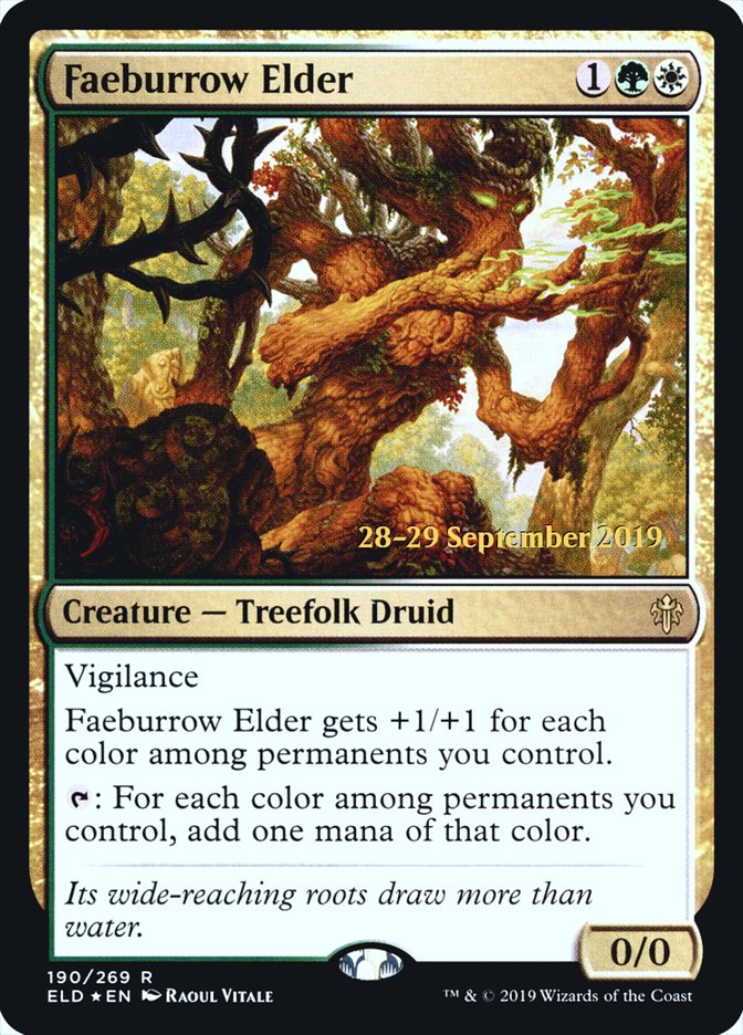 Faeburrow Elder [Throne of Eldraine Prerelease Promos] | Shuffle n Cut Hobbies & Games