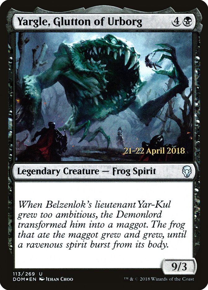 Yargle, Glutton of Urborg [Dominaria Prerelease Promos] | Shuffle n Cut Hobbies & Games