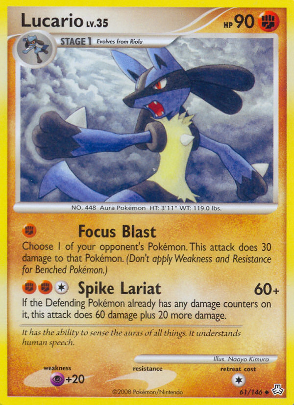 Lucario (61/146) [Diamond & Pearl: Legends Awakened] | Shuffle n Cut Hobbies & Games