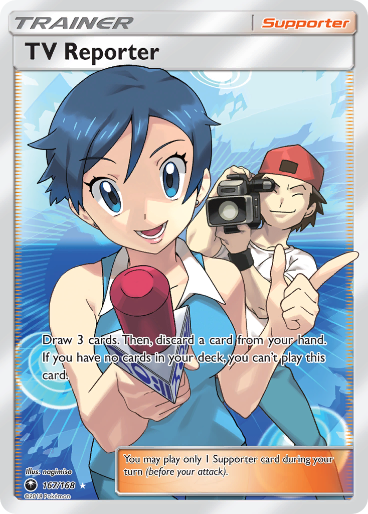 TV Reporter (167/168) [Sun & Moon: Celestial Storm] | Shuffle n Cut Hobbies & Games