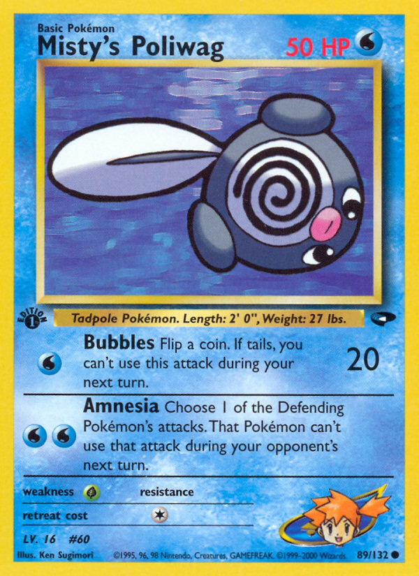 Misty's Poliwag (89/132) [Gym Challenge 1st Edition] | Shuffle n Cut Hobbies & Games