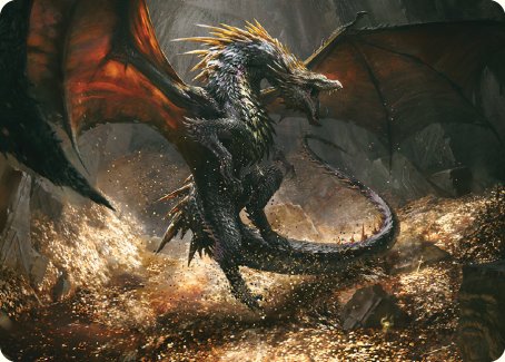 Cavern-Hoard Dragon Art Card [The Lord of the Rings: Tales of Middle-earth Art Series] | Shuffle n Cut Hobbies & Games