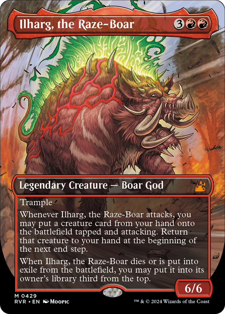 Ilharg, the Raze-Boar (Anime Borderless) [Ravnica Remastered] | Shuffle n Cut Hobbies & Games