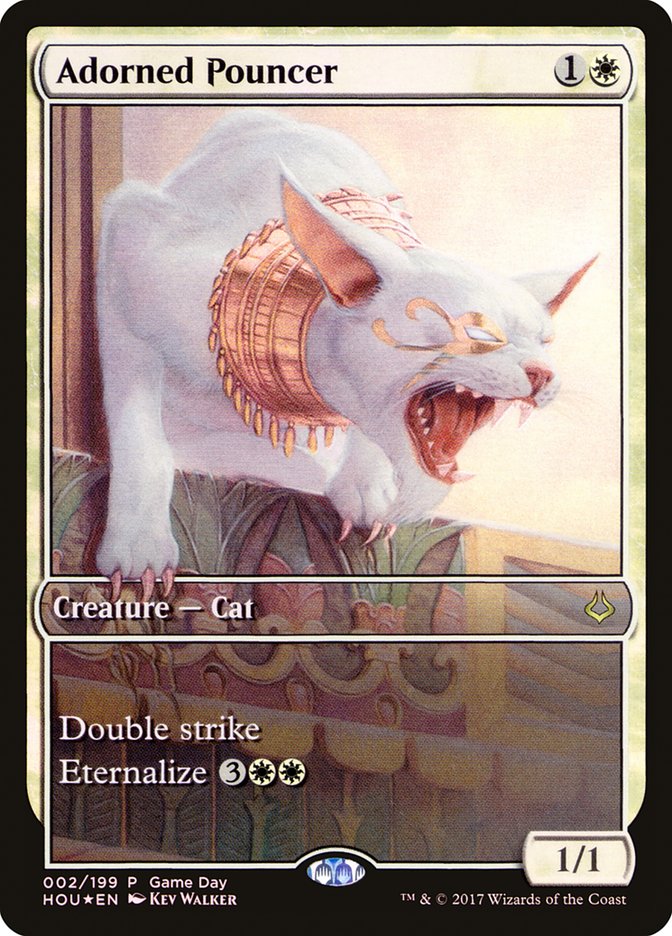 Adorned Pouncer (Game Day) (Full Art) [Hour of Devastation Promos] | Shuffle n Cut Hobbies & Games