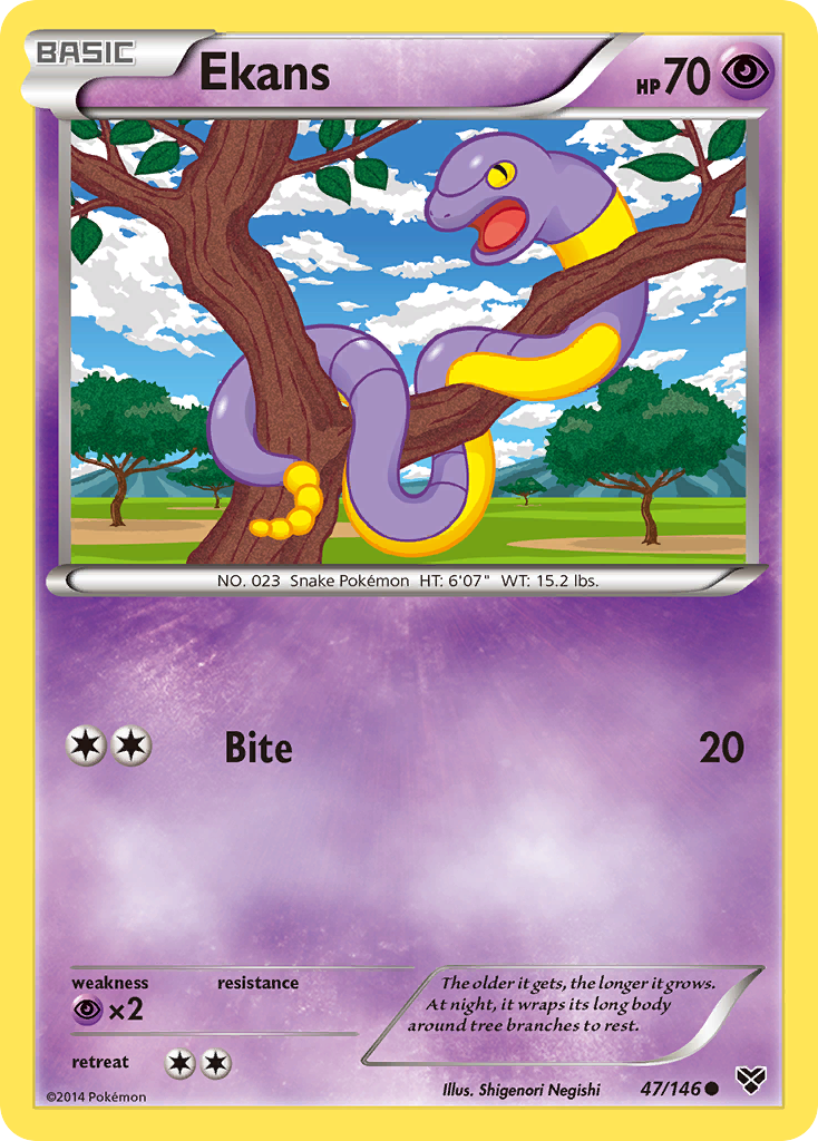 Ekans (47/146) [XY: Base Set] | Shuffle n Cut Hobbies & Games