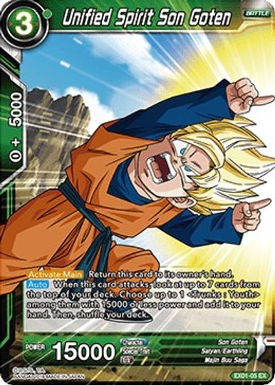 Unified Spirit Son Goten (EX01-05) [Mighty Heroes] | Shuffle n Cut Hobbies & Games