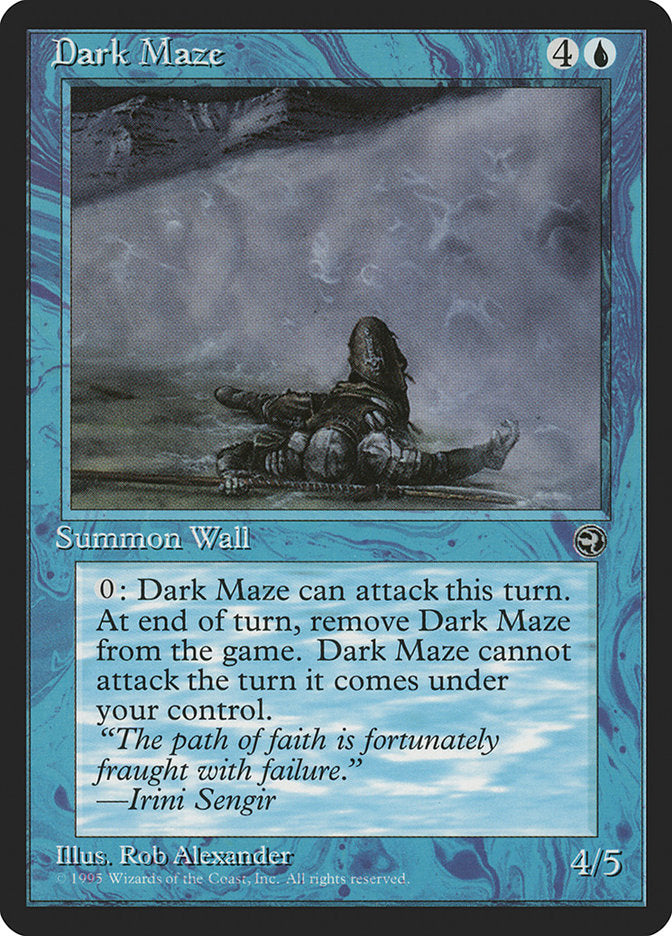 Dark Maze (Irini Sengir Flavor Text) [Homelands] | Shuffle n Cut Hobbies & Games