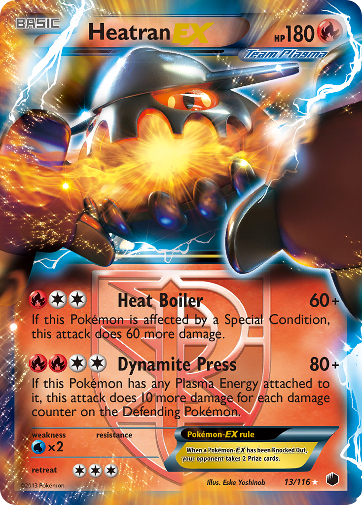 Heatran EX (13/116) [Black & White: Plasma Freeze] | Shuffle n Cut Hobbies & Games