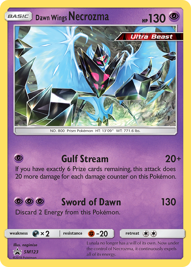 Dawn Wings Necrozma (SM123) [Sun & Moon: Black Star Promos] | Shuffle n Cut Hobbies & Games