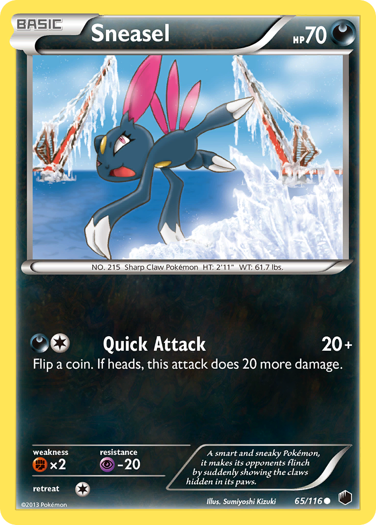 Sneasel (65/116) [Black & White: Plasma Freeze] | Shuffle n Cut Hobbies & Games