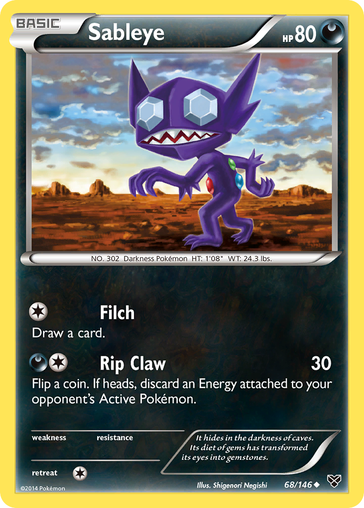 Sableye (68/146) [XY: Base Set] | Shuffle n Cut Hobbies & Games