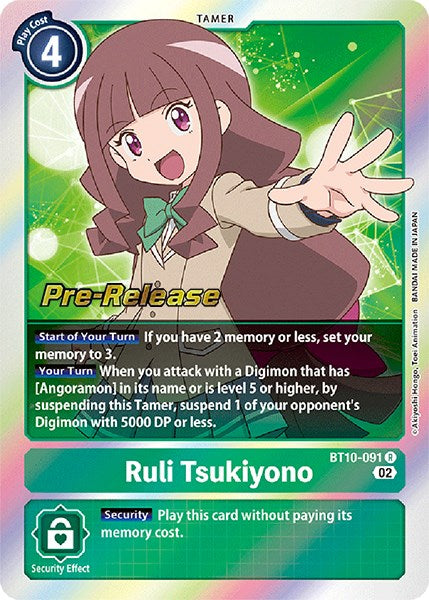 Ruli Tsukiyono [BT10-091] [Xros Encounter Pre-Release Cards] | Shuffle n Cut Hobbies & Games