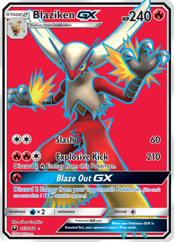 Blaziken GX (153/168) [Sun & Moon: Celestial Storm] | Shuffle n Cut Hobbies & Games