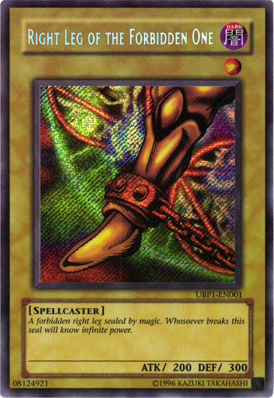 Right Leg of the Forbidden One [UBP1-EN001] Secret Rare | Shuffle n Cut Hobbies & Games