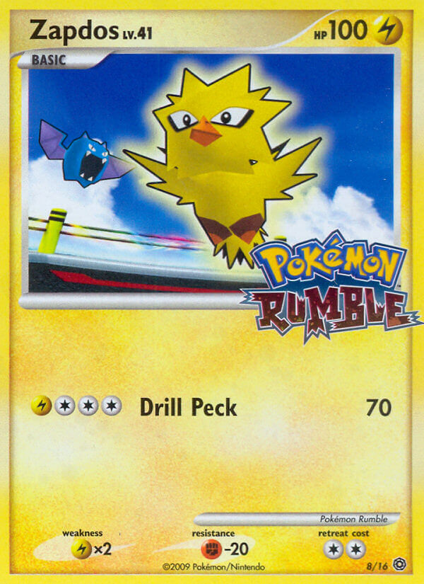 Zapdos (8/16) [Pokémon Rumble] | Shuffle n Cut Hobbies & Games