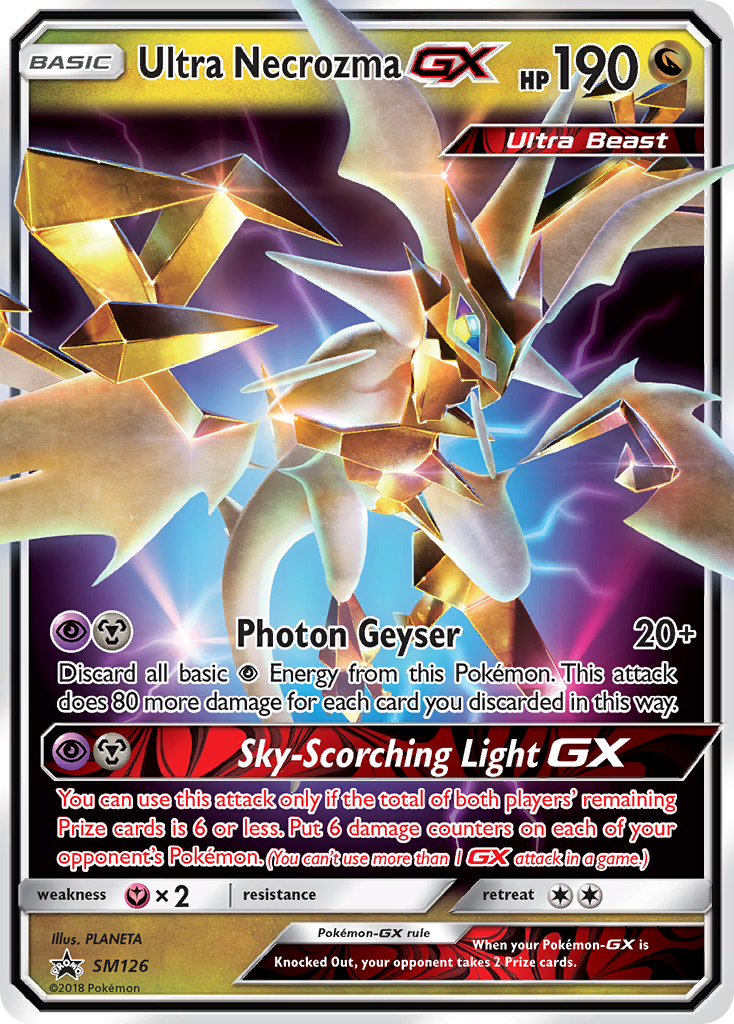 Ultra Necrozma GX (SM126) [Sun & Moon: Black Star Promos] | Shuffle n Cut Hobbies & Games