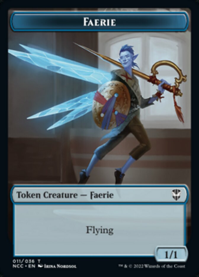 Faerie // Rogue Double-Sided Token [Streets of New Capenna Commander Tokens] | Shuffle n Cut Hobbies & Games