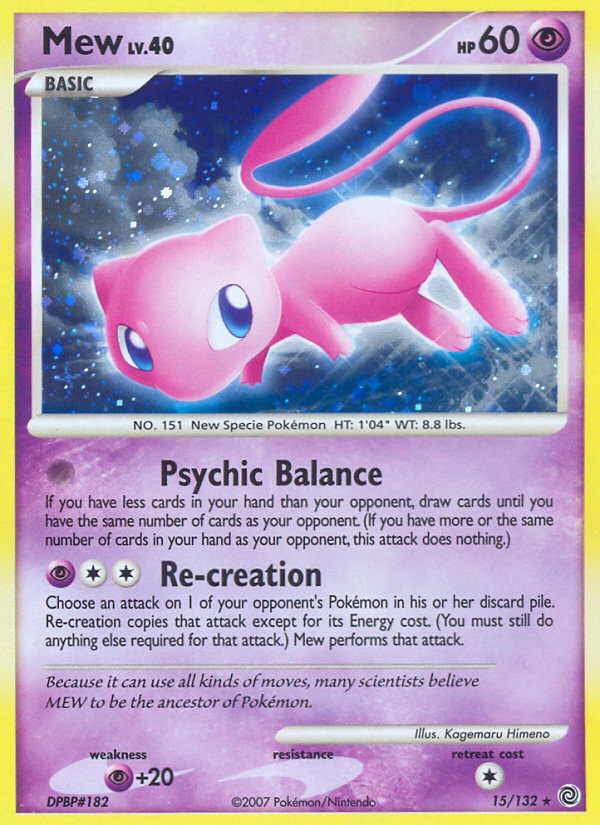 Mew (15/132) [Diamond & Pearl: Secret Wonders] | Shuffle n Cut Hobbies & Games