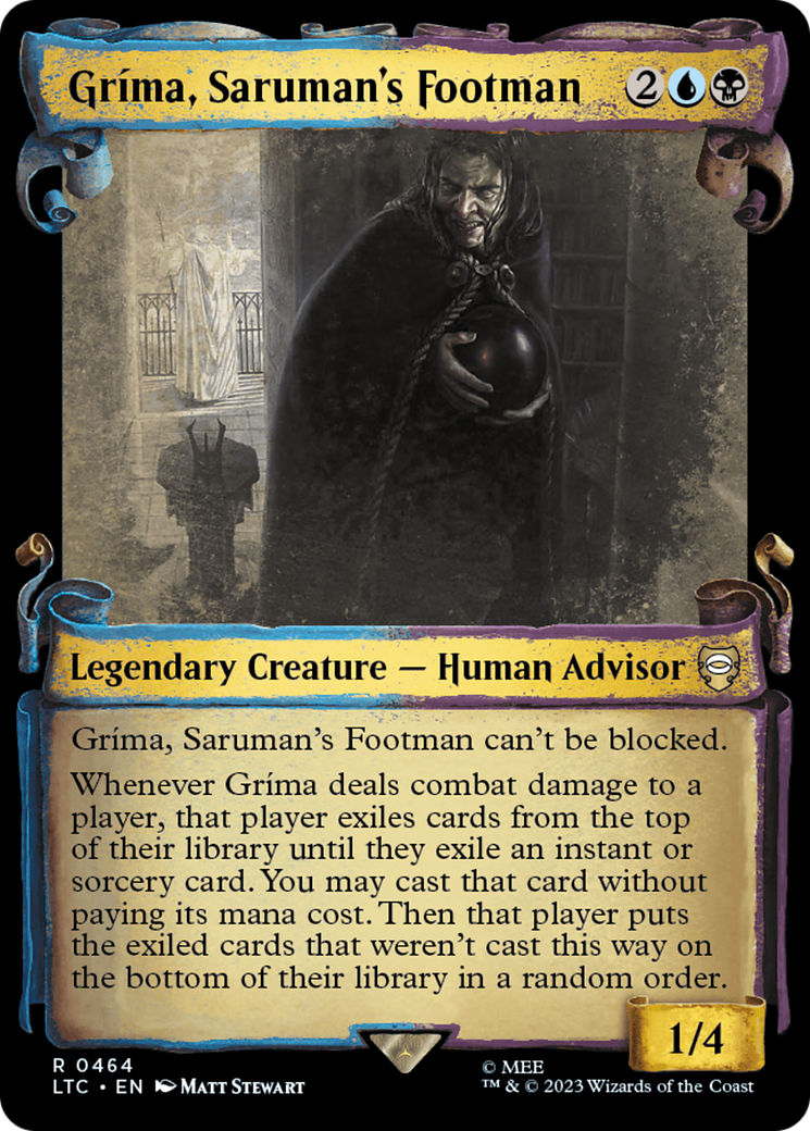 Grima, Saruman's Footman [The Lord of the Rings: Tales of Middle-Earth Commander Showcase Scrolls] | Shuffle n Cut Hobbies & Games