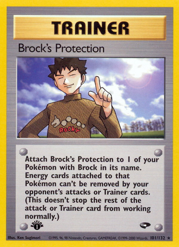 Brock's Protection (101/132) [Gym Challenge 1st Edition] | Shuffle n Cut Hobbies & Games