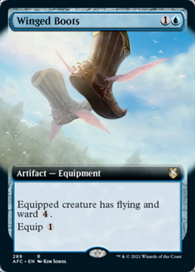 Winged Boots (Extended Art) [Dungeons & Dragons: Adventures in the Forgotten Realms Commander] | Shuffle n Cut Hobbies & Games