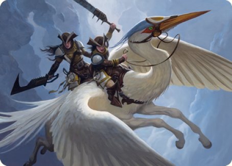 Gryffwing Cavalry Art Card [Innistrad: Crimson Vow Art Series] | Shuffle n Cut Hobbies & Games