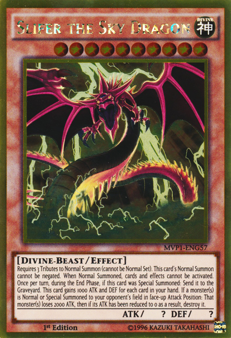 Slifer the Sky Dragon [MVP1-ENG57] Gold Rare | Shuffle n Cut Hobbies & Games