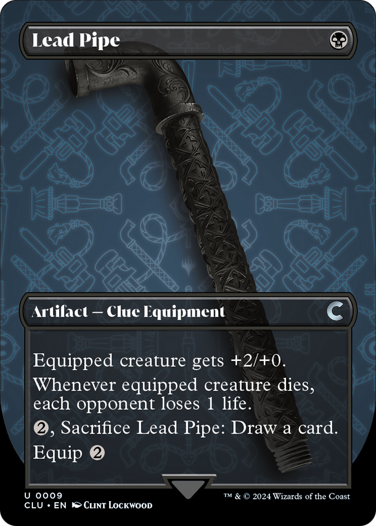 Lead Pipe (Borderless) [Ravnica: Clue Edition] | Shuffle n Cut Hobbies & Games