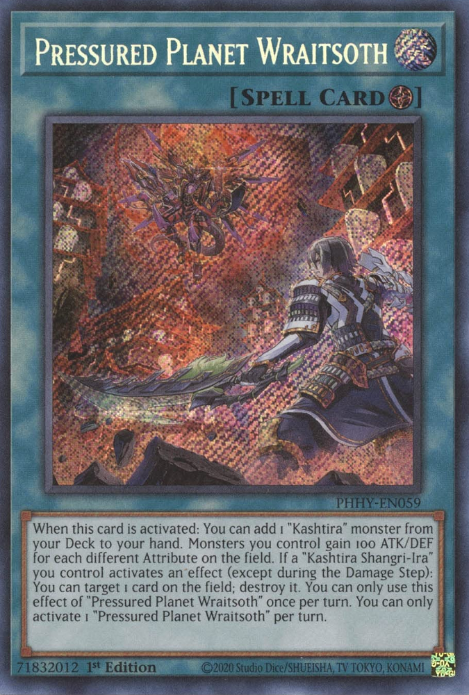 Pressured Planet Wraitsoth [PHHY-EN059] Secret Rare | Shuffle n Cut Hobbies & Games