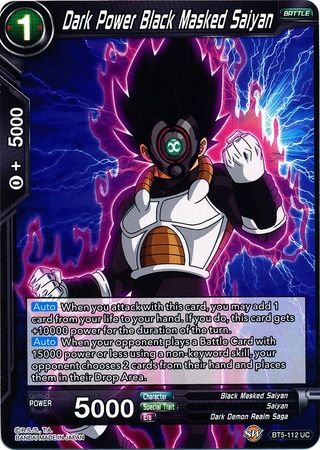 Dark Power Black Masked Saiyan (BT5-112) [Miraculous Revival] | Shuffle n Cut Hobbies & Games