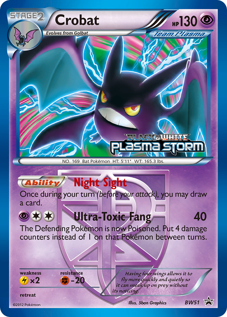 Crobat (BW51) [Black & White: Black Star Promos] | Shuffle n Cut Hobbies & Games