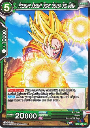 Pressure Assault Super Saiyan Son Goku [BT3-058] | Shuffle n Cut Hobbies & Games