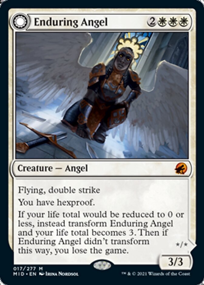 Enduring Angel // Angelic Enforcer [Innistrad: Midnight Hunt] | Shuffle n Cut Hobbies & Games