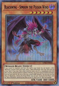 Blackwing - Simoon the Poison Wind (Blue) [LDS2-EN040] Ultra Rare | Shuffle n Cut Hobbies & Games