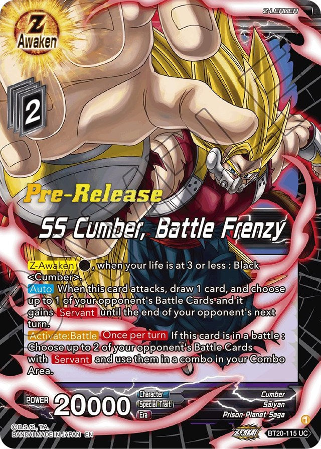 SS Cumber, Battle Frenzy (BT20-115) [Power Absorbed Prerelease Promos] | Shuffle n Cut Hobbies & Games