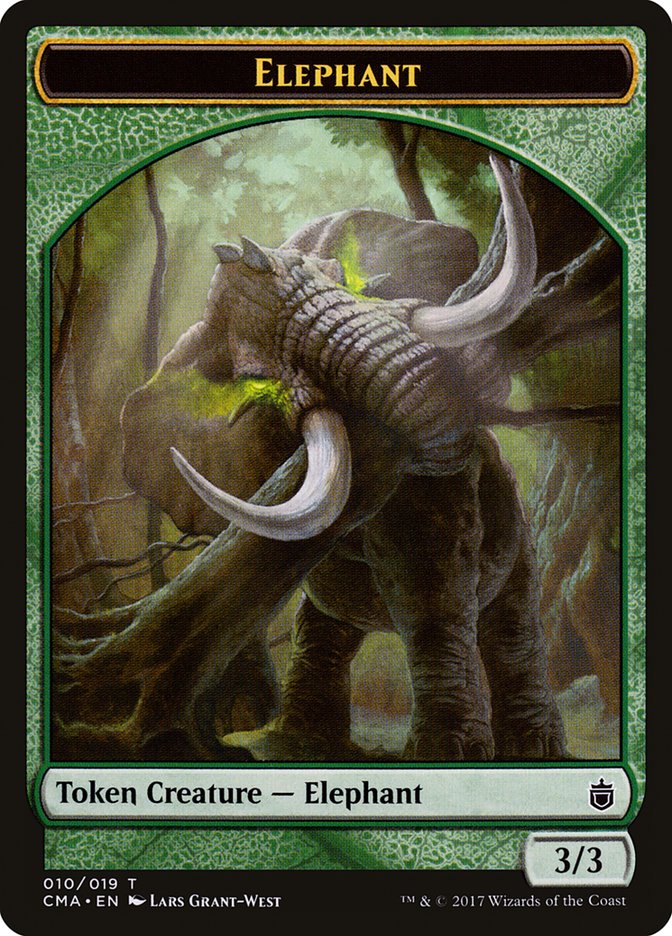 Elephant Token [Commander Anthology Tokens] | Shuffle n Cut Hobbies & Games