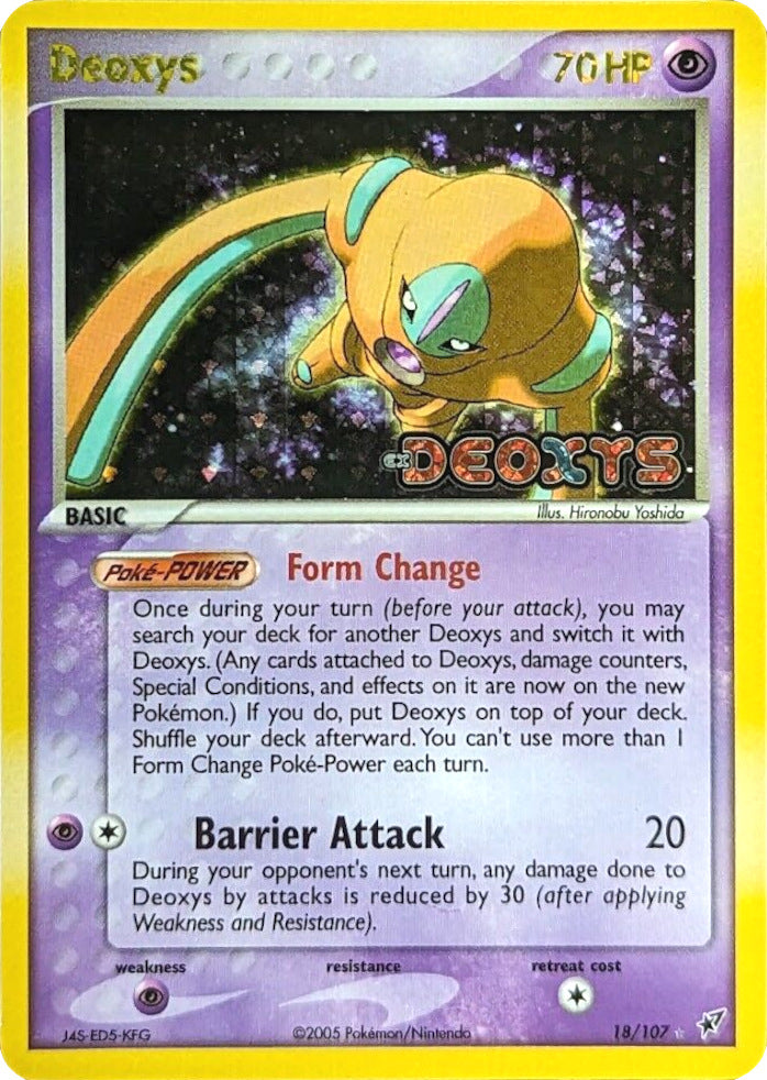 Deoxys (18/107) (Stamped) [EX: Deoxys] | Shuffle n Cut Hobbies & Games