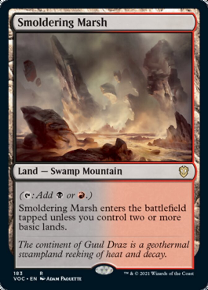 Smoldering Marsh [Innistrad: Crimson Vow Commander] | Shuffle n Cut Hobbies & Games