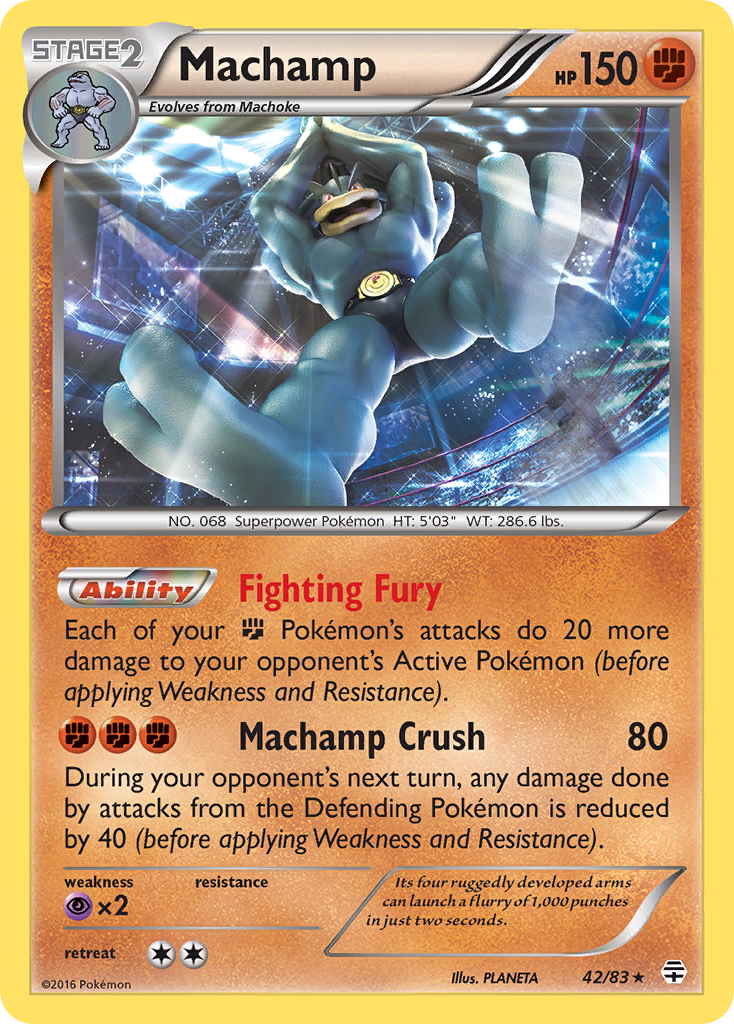 Machamp (42/83) [XY: Generations] | Shuffle n Cut Hobbies & Games