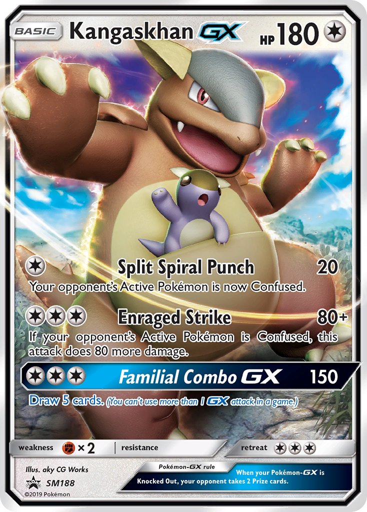 Kangaskhan GX (SM188) [Sun & Moon: Black Star Promos] | Shuffle n Cut Hobbies & Games