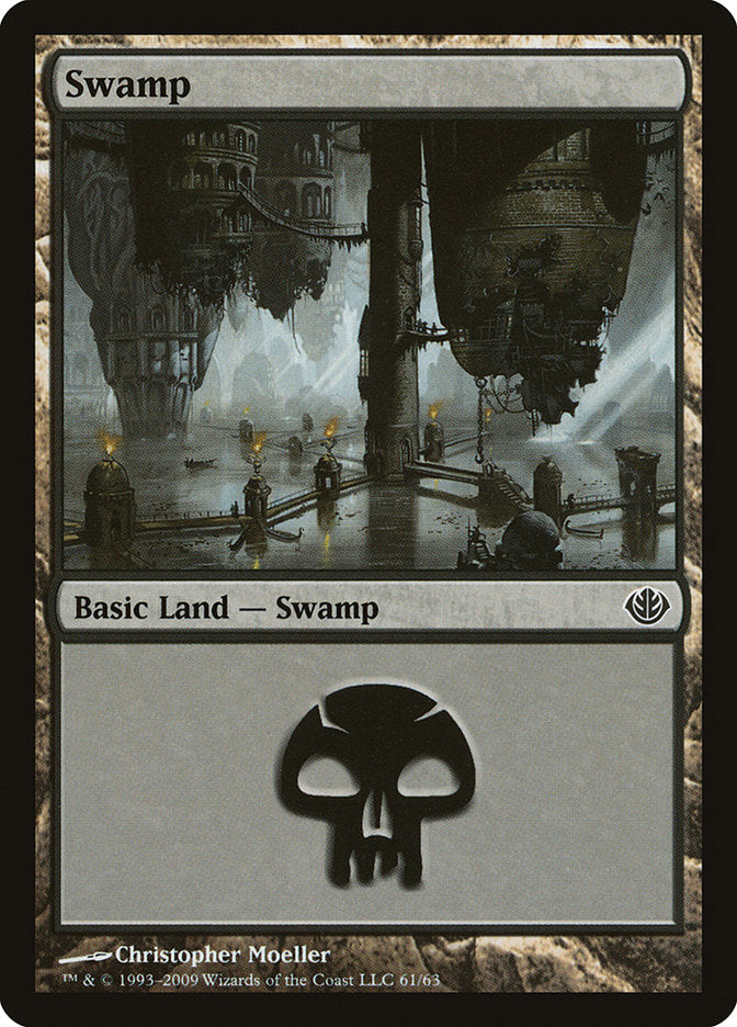 Swamp (61) [Duel Decks: Garruk vs. Liliana] | Shuffle n Cut Hobbies & Games