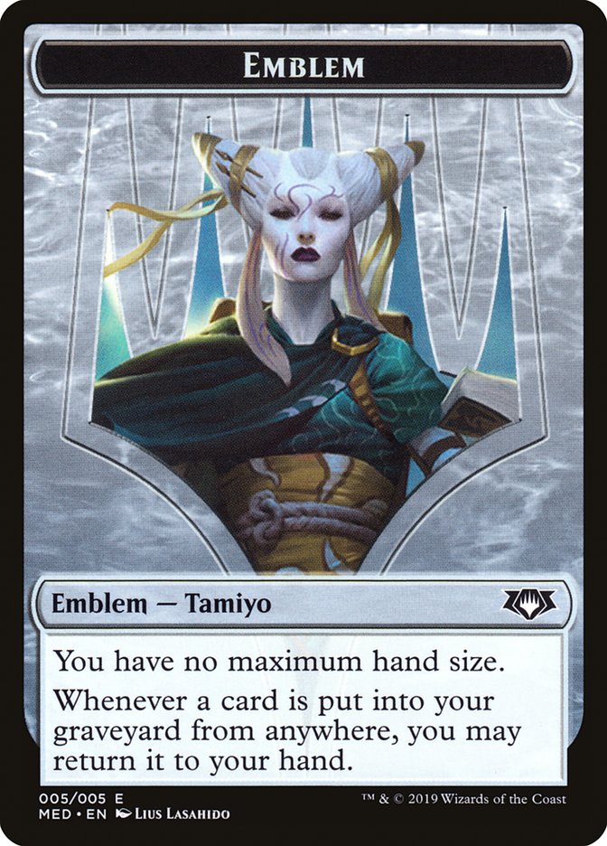 Tamiyo, the Moon Sage Emblem [Mythic Edition Tokens] | Shuffle n Cut Hobbies & Games