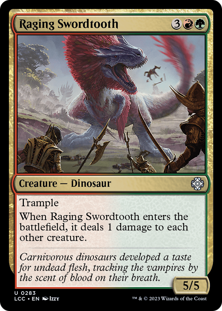 Raging Swordtooth [The Lost Caverns of Ixalan Commander] | Shuffle n Cut Hobbies & Games