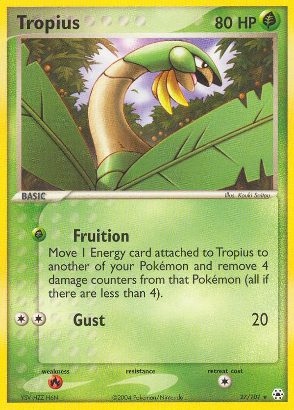 Tropius (27/101) [EX: Hidden Legends] | Shuffle n Cut Hobbies & Games