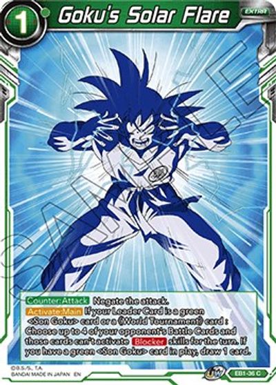 Goku's Solar Flare (EB1-36) [Battle Evolution Booster] | Shuffle n Cut Hobbies & Games