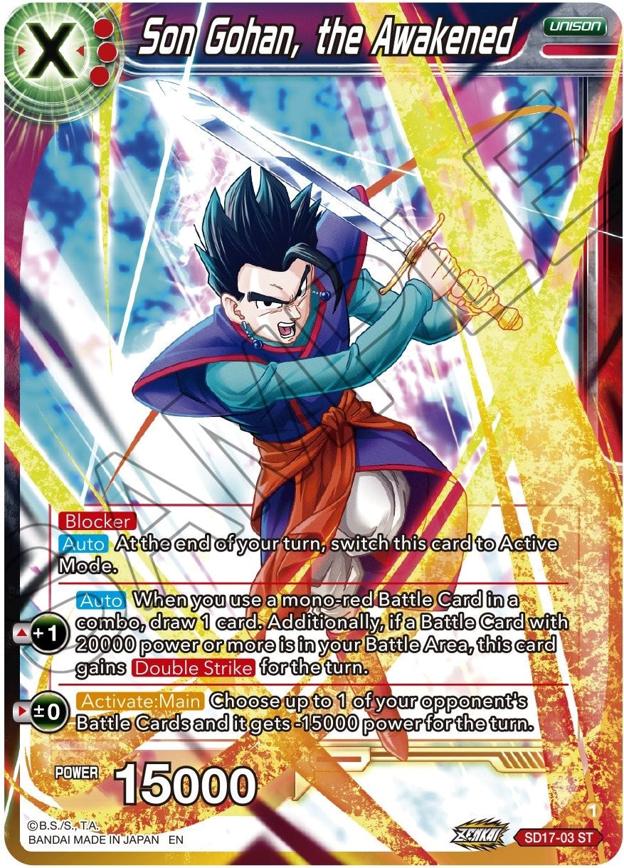 Son Gohan, the Awakened (SD17-03) [Dawn of the Z-Legends] | Shuffle n Cut Hobbies & Games