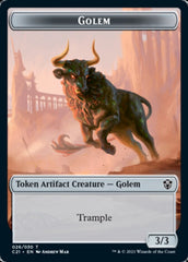 Golem (026) // Thopter Double-Sided Token [Commander 2021 Tokens] | Shuffle n Cut Hobbies & Games