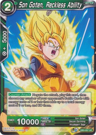 Son Goten, Reckless Ability [DB3-057] | Shuffle n Cut Hobbies & Games